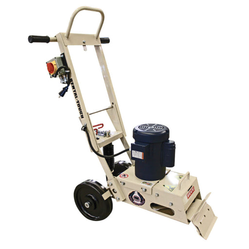 EDCO 8-inch manual tile shark floor stripper with handle for removing floor tiles and adhesives efficiently.