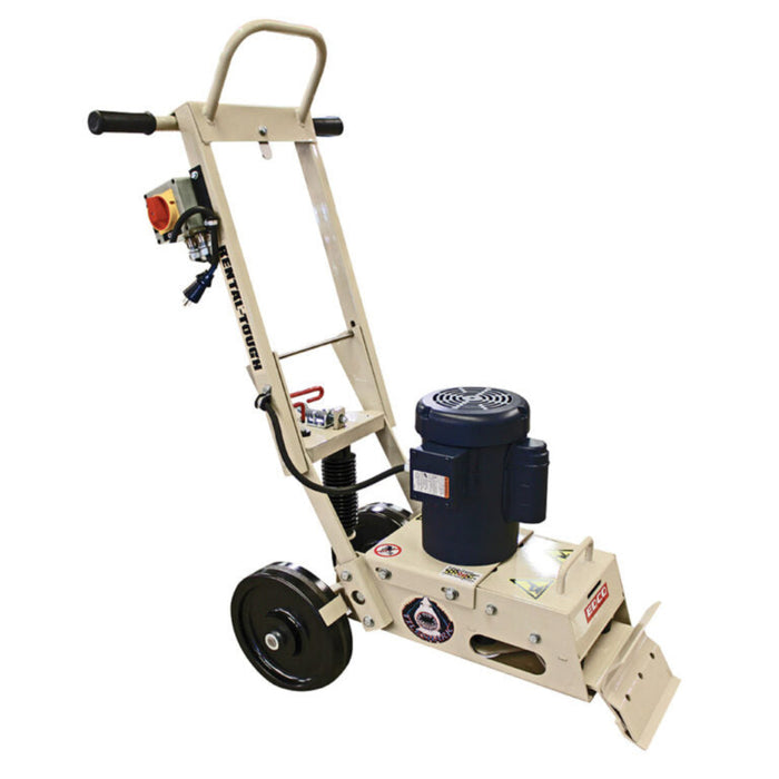 EDCO 8-inch manual tile shark floor stripper with handle for removing floor tiles and adhesives efficiently.
