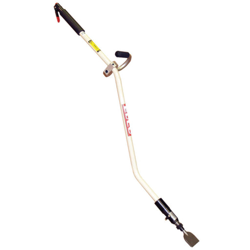 EDCO Steel Chisel Scaler with pointed tip for precise surface cleaning and concrete removal, shown in a close-up image.