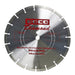 EDCO 18-inch asphalt and green concrete diamond blade for concrete and asphalt cutting saws, showcasing sharp, durable cutting edge.