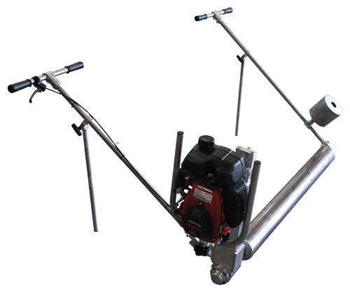 Multivibe WC50 Wildcat roller screed system for concrete finishing, showing the screed in a construction setting.