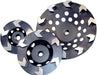 Diamond Products Arrow Segmented Cup Wheel for floor polishing, core prep accessory with arrow-shaped segments for efficient grinding.