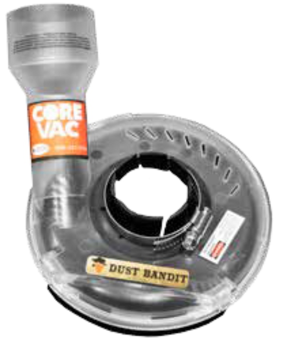 Diamond Products Cup Bandit dust shroud for cup grinders used in concrete grinding and dust control