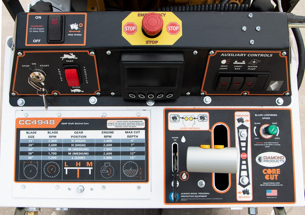 Diamond Products CC4948DCV Rear Pivot Saw