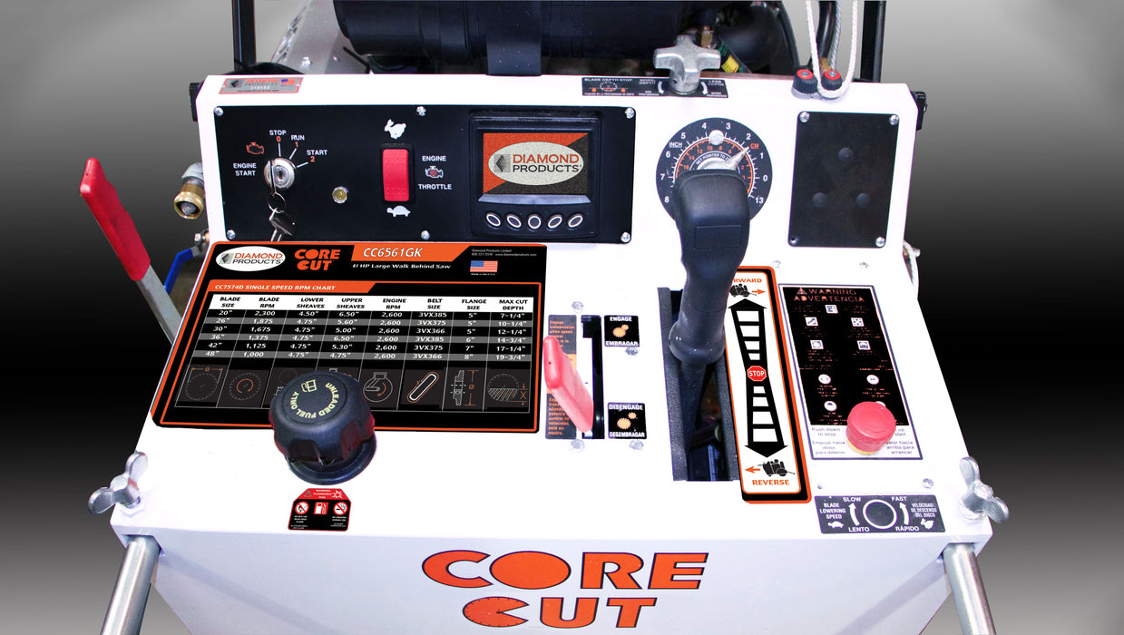 Diamond Products CC6561GK Gas Walk Behind Saw