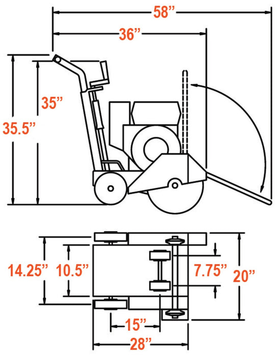 Diamond Products CCE0900 Portable Walk-Behind Saw