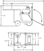 Blueprint drawing of the Diamond Products CG-1 Mini Groover for grinding and grooving applications.