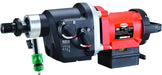 Diamond Products CB744 core bore drill motor mounted on a stand, showcasing industrial drilling equipment for core boring applications.