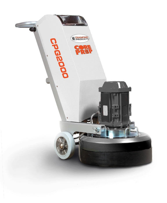 Diamond Products CPG2000 Core Prep grinder and polisher with a sturdy handle and durable grinding surface for concrete preparation.