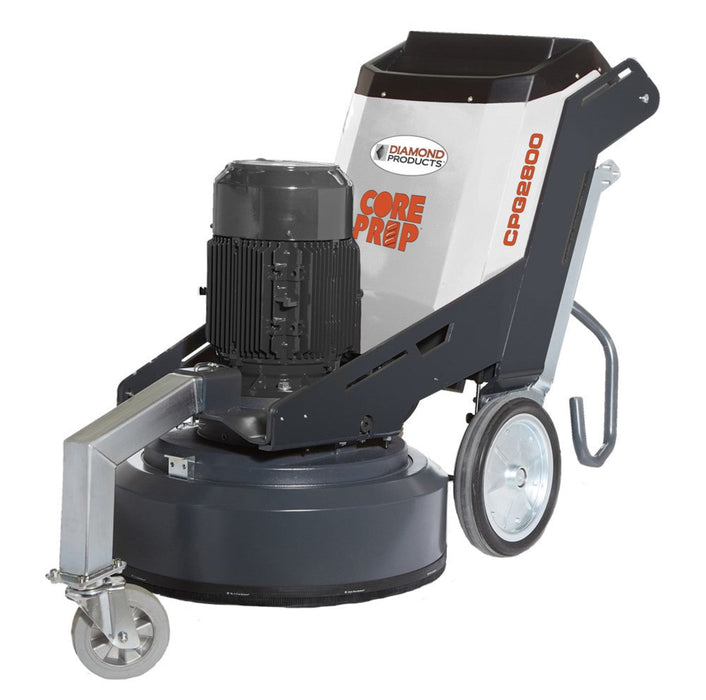 Diamond Products CPG2800 Core Prep grinder and polisher with a sturdy metal body and diamond-coated grinding surface.