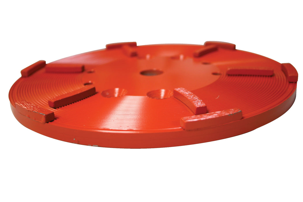 Heavy-duty orange Diamond Products CPG80E single head low profile floor grinder with core prep grinding head visible from the side.