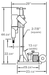 Blueprint of Diamond Products M-2 Heavy Duty Core Rig showing detailed technical design and components.