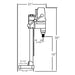 Blueprint of the Diamond Products M1AA Portable Core Rig, showcasing detailed technical drawings and components.