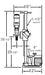 Diamond Products M-3 lightweight core rig for stair drilling, shown with blueprints and rig components.