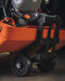 MBW AP2000 168lb heavy-duty vibratory plate compactor with water tank and Honda GX160 engine, shown from a detailed side view.
