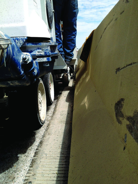 Close-up of the Diamond Products PC4504 pavement grinder for grinding and grooving concrete surfaces.