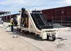 Diamond Products PC4504 pavement grinder for grinding and grooving concrete surfaces, with a sturdy metal body and abrasive grinding wheel.