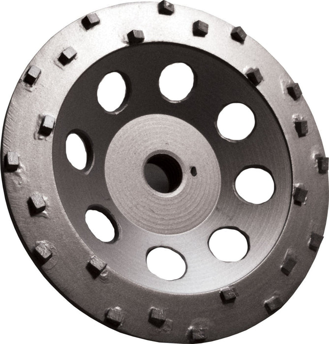 Diamond Products PCD cup grinder for core prep, featuring a durable diamond-tipped abrasive design for efficient surface preparation.