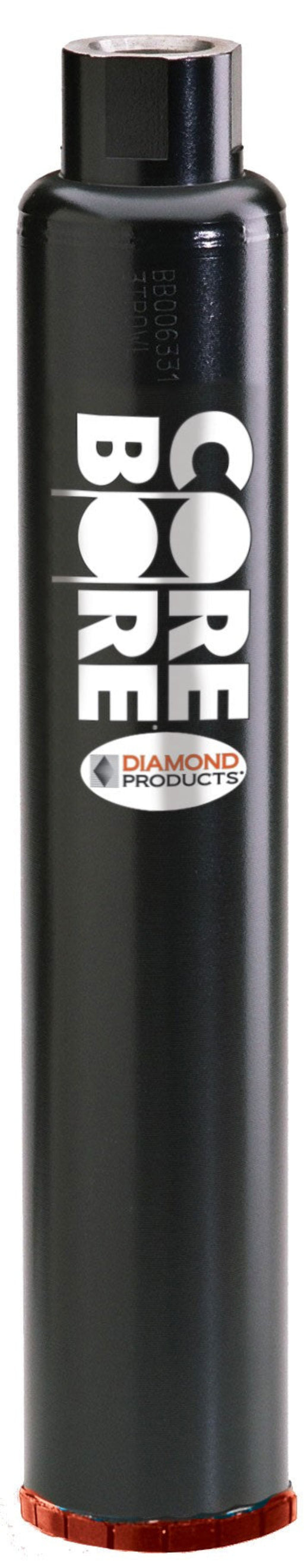 Diamond Products Premium Black Precast Core Bore Bit used for coring concrete and precast materials in construction projects.