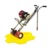 Multivibe PT300 vibrating power tamp screed shown with handle and motor for concrete surface leveling.
