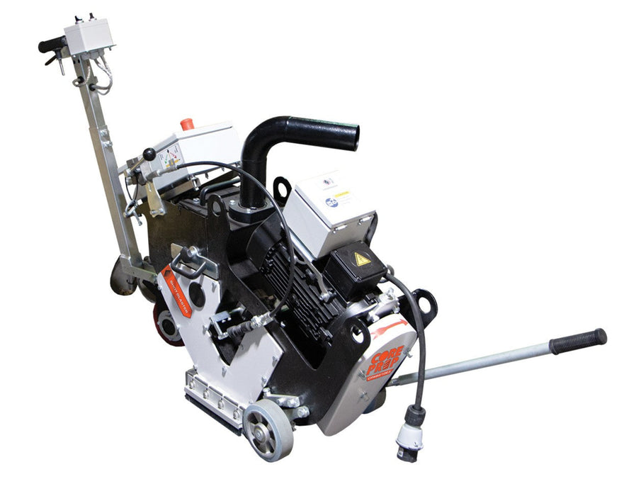 Diamond Products CPSB810E3 Shot Blaster for core prep, featuring durable shot blasting equipment with safety guard and control panel.