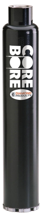 Diamond Products Premium Black Turbo Wet Core Bit for coring, featuring a durable black and silver design with diamond-tipped edges.